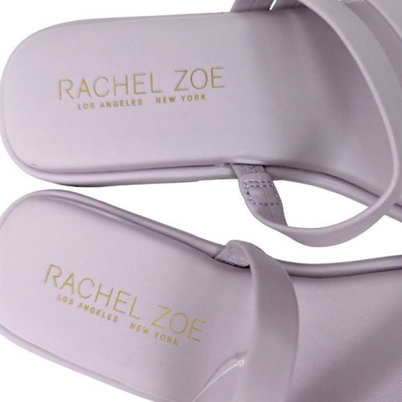 Rachel Zoe Flat Slip On Sandals NEW Womens Lavender Purple Cushioned Comfort - Picture 5 of 8